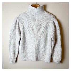 RDI Women's Speckled Gray Zip-Up Sweater